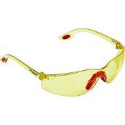 ЗУБР СПЕКТР 3 жёлтые, широкая монолинза, открытого типа, защитные очки (110316)